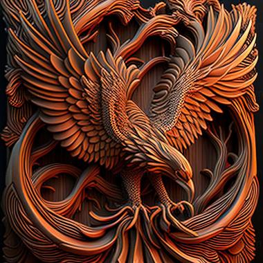 3D model phoenix (STL)